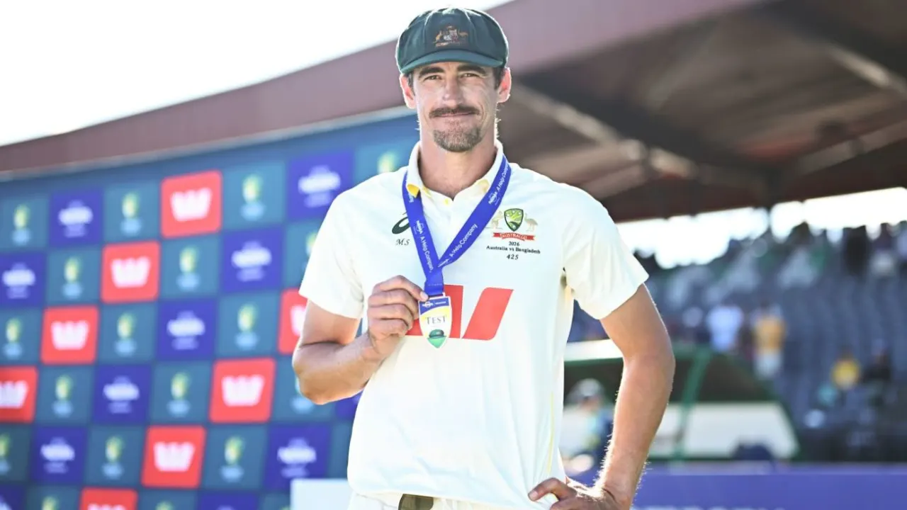 මිචෙල් ස්ටාක් පළමු වරට ICC ටෙස්ට් පන්දු යැවීමේ ශ්‍රේණිගත කිරීම්වල අංක එකට